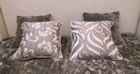 VENEZIA Комплект покрывало, плед и 4 подушки ORANGE DECOR