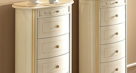 Высокий комод 6 ящ SIENA AVORIO CAMELGROUP