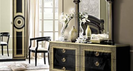 Комод с 6 ящиками AIDA BLACK GOLD CAMELGROUP