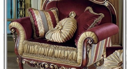 Кресло местный с отделкой из золотой фольги капитонне со Swarovski Opera noce MOBILPIU LUXURY