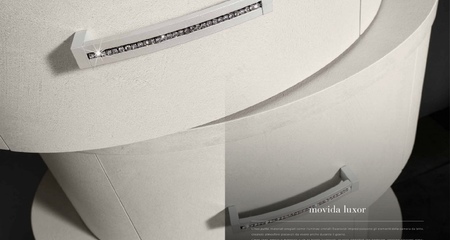 Высокий комод с ручками со Swarovski Cenere MOVIDA MobilPiu Luxury
