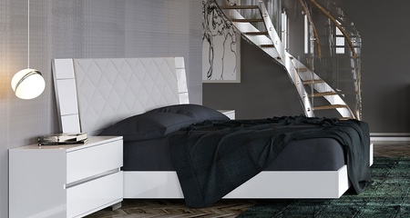 Кровать двуспальная с мягким изголовьем DREAM King Size Status
