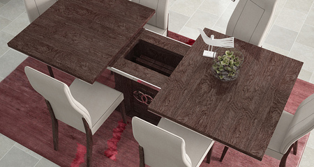 Обеденный стол PRESTIGE UMBER BIRCH Status