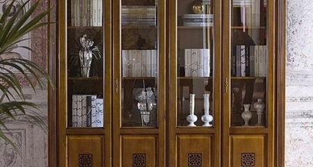 Дополнительная полка в библиотеку 2-х дв. PUCCINI CILIEGIO ANTICATO Claudio Saoncella