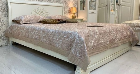 Кровать Колизей 180*200 - изголовье с гравировкой  Claudio Saoncella
