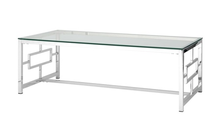 Журнальный стол 120*60 БРУКЛИН серебро Stool Group