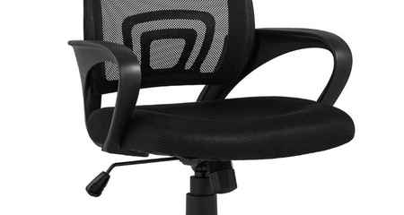 Кресло офисное TopChairs Simple черное Stool Group
