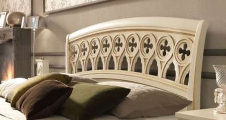 Кровать Prama Palazzo Ducale laccato, двуспальная, с резным изголовьем и изножьем BAKOKKO (71BO04LT)