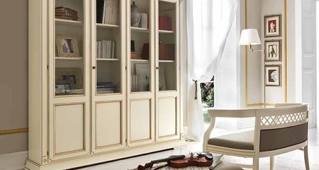 Шкаф книжный Prama Palazzo Ducale laccato, 4-х дверный BAKOKKO (71BO04LB)
