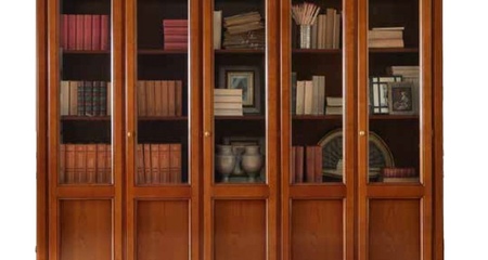 Шкаф книжный Prama Palazzo Ducale ciliegio, 5-ти дверный BAKOKKO (71CI05LB)