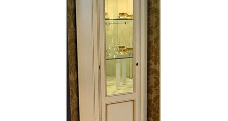 Витрина Prama Palazzo Ducale laccato, угловая, с подсветкой Bakokko (71CI15)