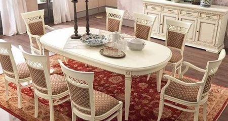 Стол обеденный Prama Palazzo Ducale laccato, овальный, раздвижной Bakokko (71BO55)