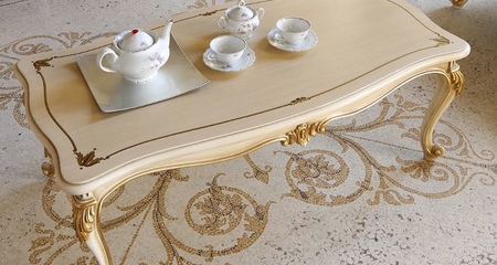 Прямоугольный журнальный столик Piano Legno Laccato LOUVRE MARZORATI
