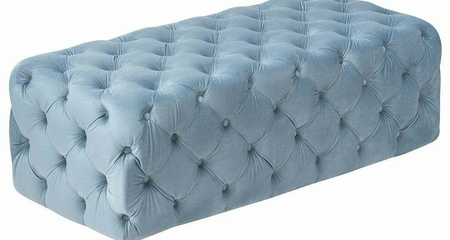Банкетка Kaylee Velvet Sea Blue Idealbeds