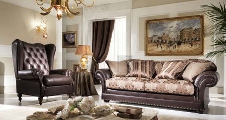 Кожаное кресло 100 см BERGERE KEOMA