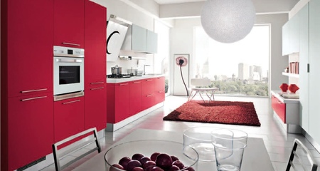 Кухня HOME CUCINE Polis Frontali LAMPONE