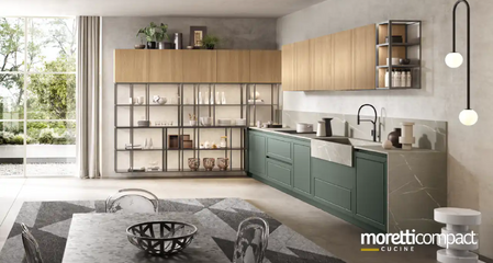 Угловая кухня МИРИАДА 4 Moretti Compact.
