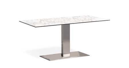 Cattelan Italia elvis keramik 120 80 75 acciaio inox km01 - Стол Elvis Keramik