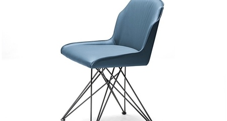 Cattelan Italia flaminia a gfm73 ecopelle blue - Стул Flaminia