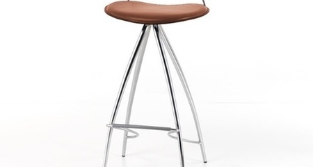 Cattelan Italia coco sgabello b 08 cuoio brown - Барный стул Coco
