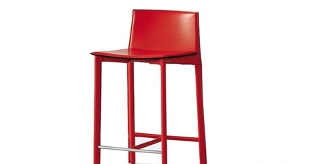 Cattelan Italia cliff sgabello b cuoio red - Барный стул Cliff