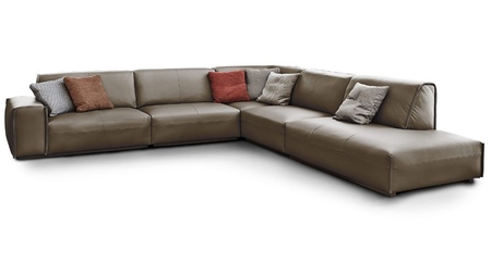 Ditre Italia monolith L3000S + A1Q00 + C1000 + T1000D brown - Диван Monolith