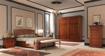Кровать Palazzo Ducale с резн.изголовьем без изножья 160 cm